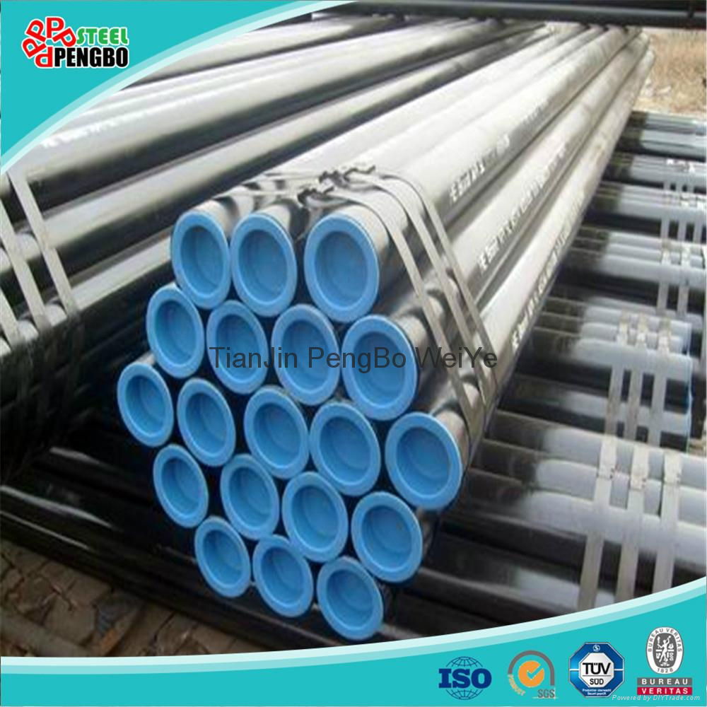 Black Carbon Steel Seamless Pipe for oil and gas 4