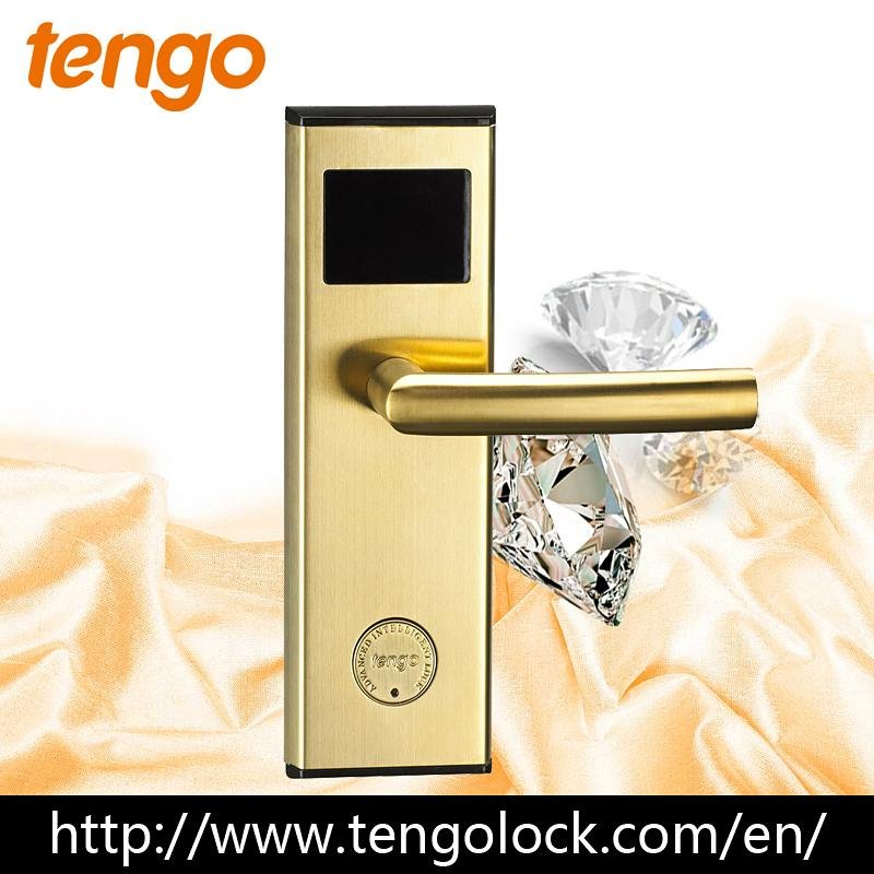 Silver Top quality Electronic RFID Keyless Hotel Smart Card Door Lock