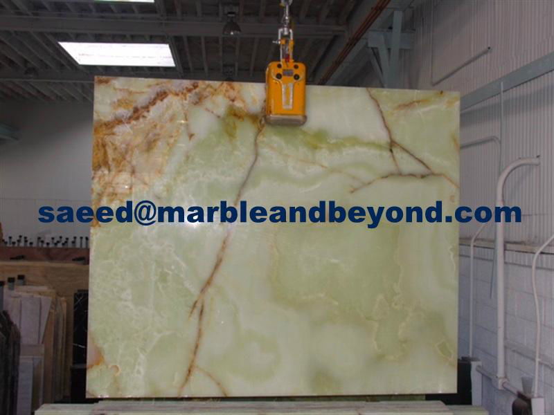 Light Green Onyx Slabs 2