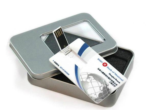 Promotional Gift Custom Credit Card USB Flash Drive with DIY Logo Print