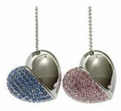 Bracelet Jewelry Heart Design Wedding Gift USB Flash Drive