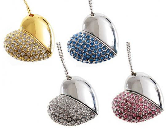 Bracelet Jewelry Heart Design Wedding Gift USB Flash Drive 5