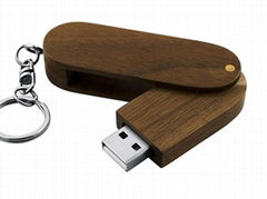 USB Stick Twister Wooden Printed Flash Drive Pendrive