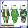 Collapsible Silicone Water Bottle Sports