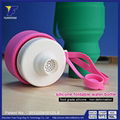 Collapsible Silicone Water Bottle Sports Water Bottle BPA Free 4