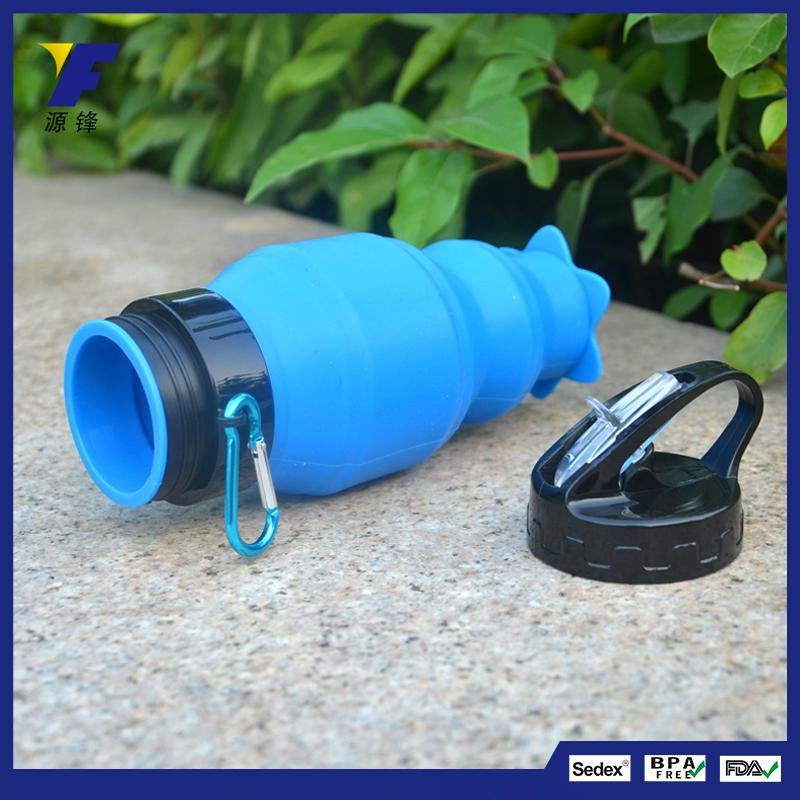2017 Christmas Gifts Silicone Collapsible Water Bottle for Kids 5