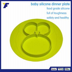 Wholesale New Design Cheap Silicone Rubber Baby Placemats