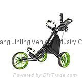 CaddyTek Lime CaddyLite EZ-Fold 3 Wheel Golf Push Cart CP-EZ-LIME OEM 