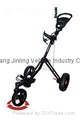 Cruiser 360 Deluxe 3 Wheel Push Cart - 360 Degree Rotating Front Wheel  1