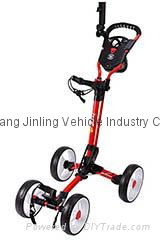 Hot-Z Golf 4.0 4 Wheel Push Cart 