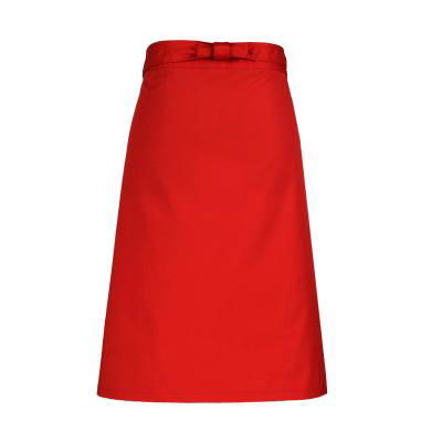 Custom cooking high quality waist cotton apron with one pockets 2