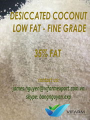 DESICCATED COCONUT LOW FAT