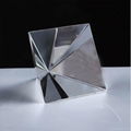 Quartz Crystal Glass Pyramid Paperweight natural stones and minerals crystals Fe 3