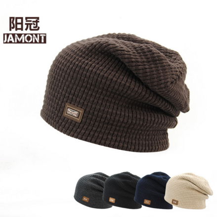 Winter Hats Knitted Beanie Caps Soft Warm Ski Hat