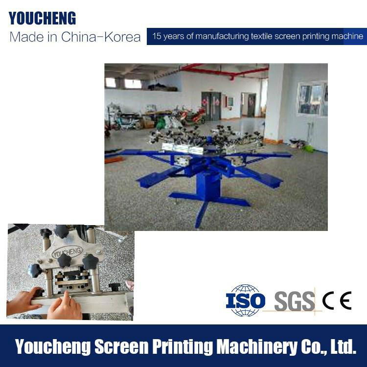 6 color t shirt screen printing machine 4