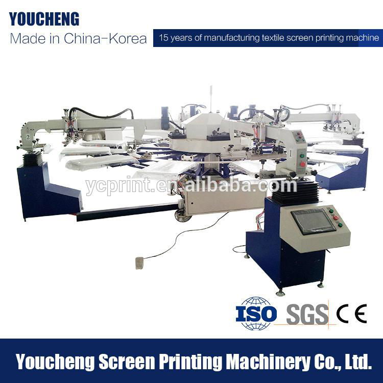 Fully automatic 6 color t shirt screen printing machine for sale  2