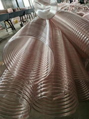 PU dust collection steel wire hose