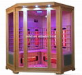 6 Persons far infrared sauna steam combined room