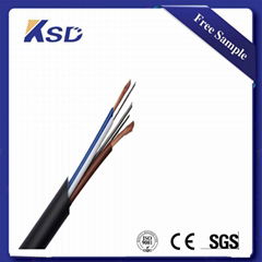 Steel Tape single mode fibers Hybrid Fiber Optic Cable 