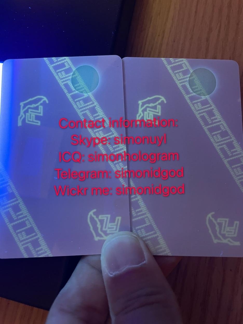 Polycarbonate card New FL Florida ID UV card WITH magnetic strip 3