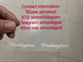Washington WA ID DL hologram OVI overlay sticker WITH UV Washington ID template 1