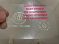 NEW Rhode Island ID DL hologram overlay sticker NEW RI  ID template