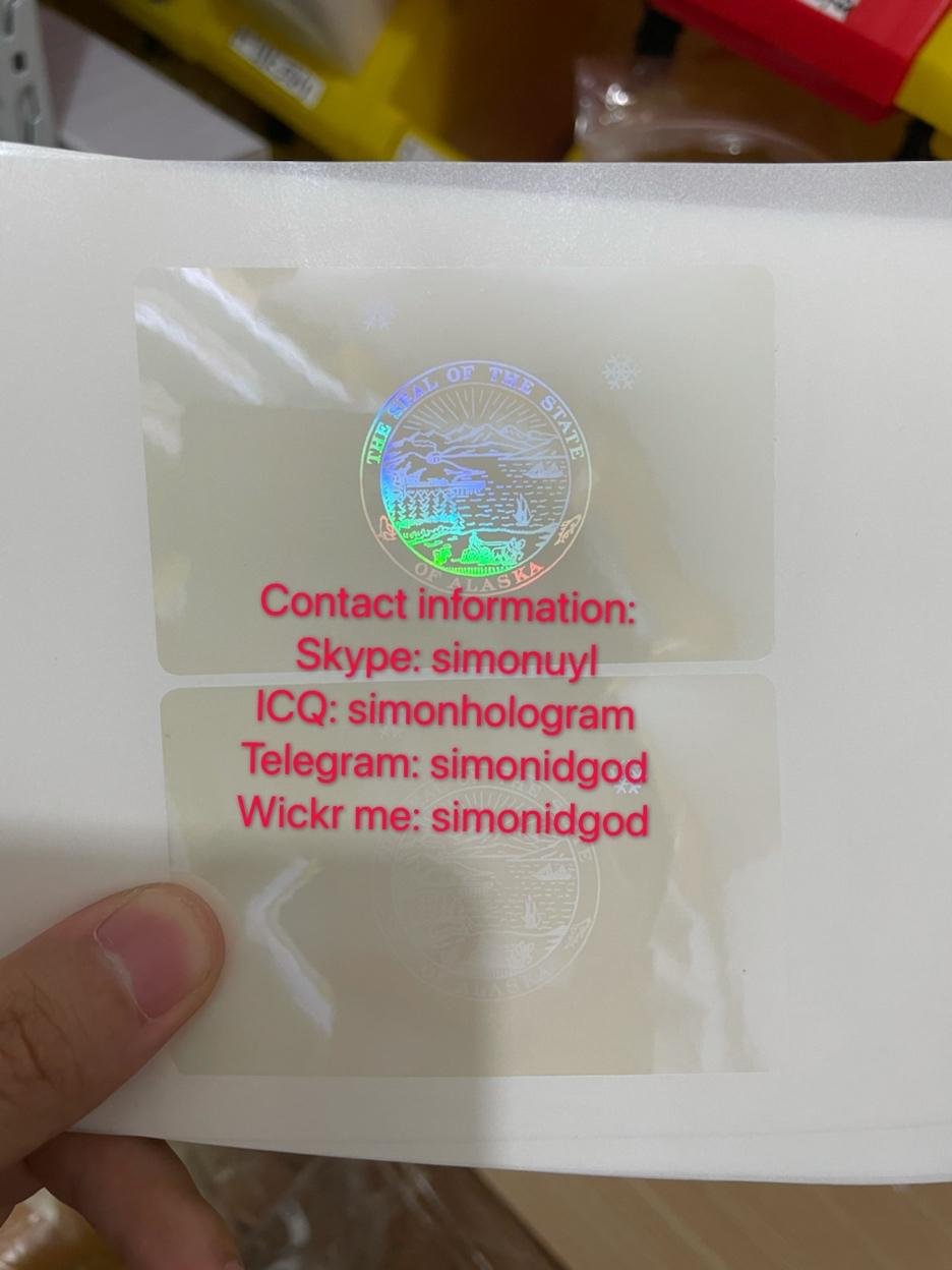 Alaska AK ID DL hologram overlay Alaska ID templates  1