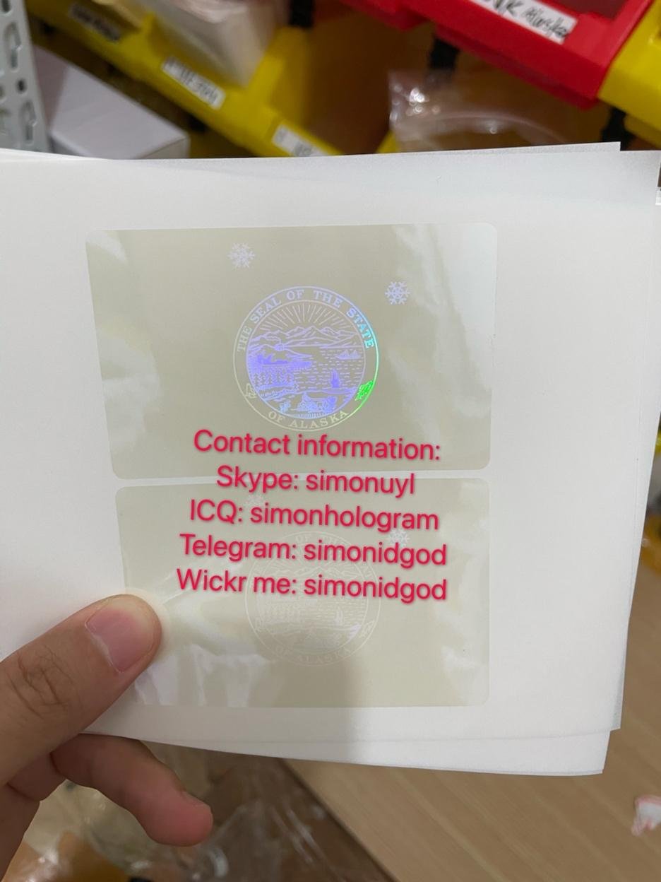 Alaska AK ID DL hologram overlay Alaska ID templates  3