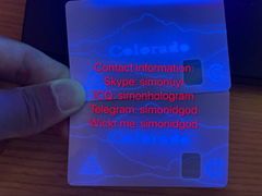 New CO Colorado Card with UV Colorado ID card with OVI ghost CO ID DL 