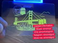 New California CA UV hologram overlay OVI hologram overlay sticker  2