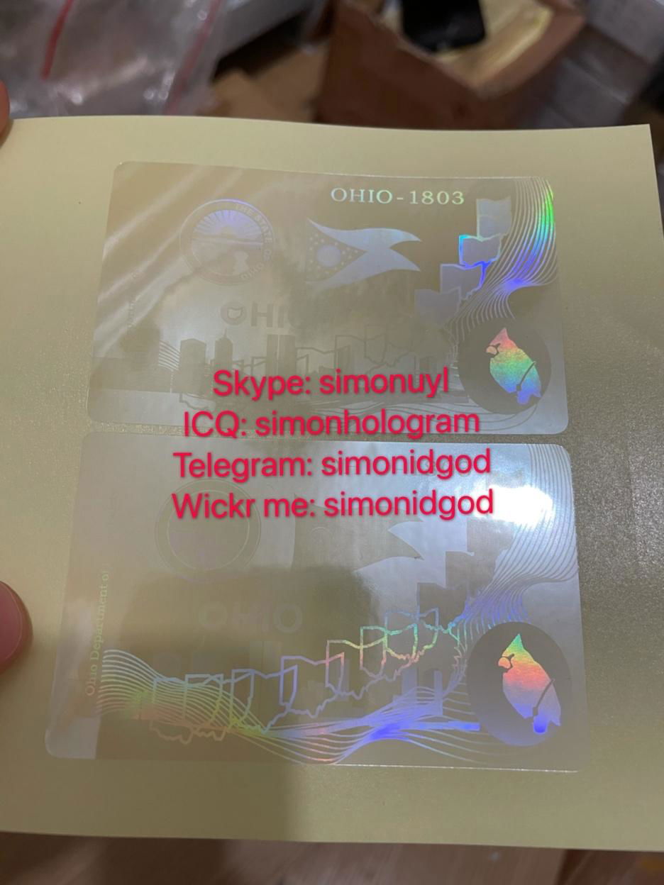 Ohio OH ID hologram sticker stick driver license hologram 2