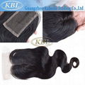 KBL Grade 5A 1 Piece Top Lace Closure Middle Part Brazilian Body Wave 12" 1