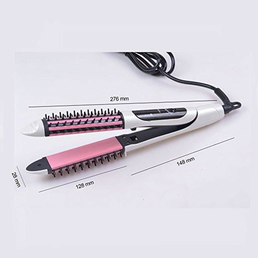 Portable Hair Straighteners and Curlers Ceramic Flat Irons Hair Curling Irons 5