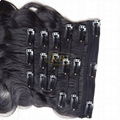 Brazilian Body Wave Clip in Hair Extensions180G 100%  Raw Brazilian Human Hair 2