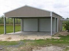 Carport with Storage Shed