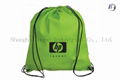 Custom Logo Print Promotional Shopping Nonwoven Drawstring Bag 4
