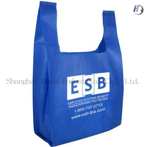 Custom Logo Print Promotional Shopping Nonwoven Drawstring Bag 5