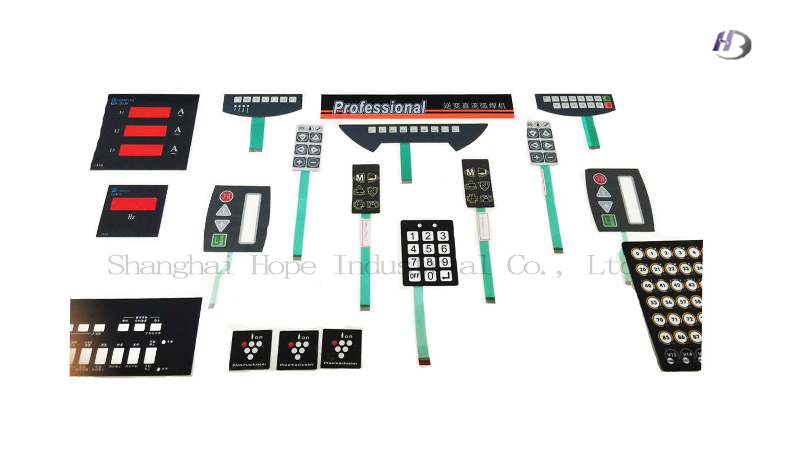 Buttons Embossing Membrane Keypad Control Keypad HB10005 Hope