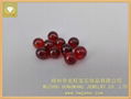 Red ball facet 10MM Cubic Zirconia For