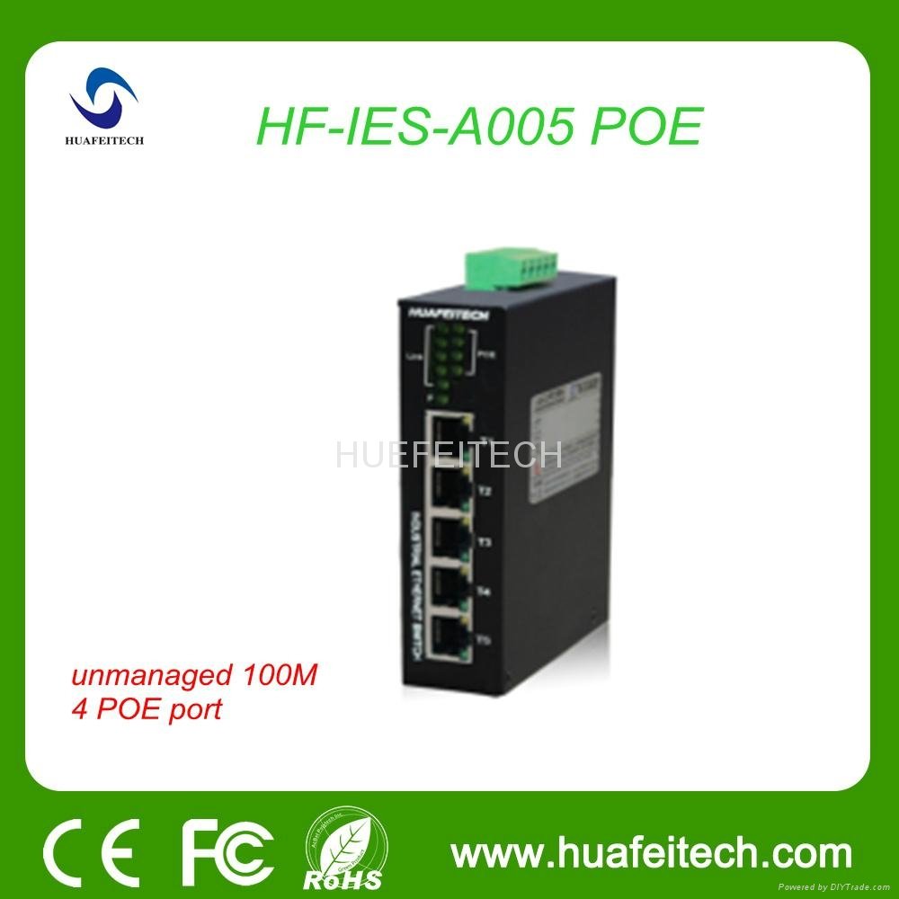 Hot Sale Unmanaged POE Switch with 5 100M Ports