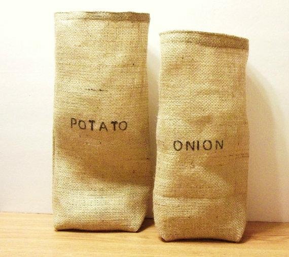 Jute Hessian bag suitable for onion and potato Packing 4