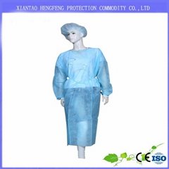 Surgical nonwoven gown manufactory colored disposable protective gowns
