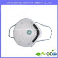 Face Mask Carbon with Valve Solid Face