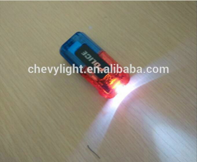 Policeman Shoulder Wear Red Blue Warning Light with Steel Clip