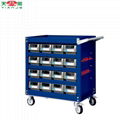 TJG metal tool storage cabinet car repair tool trolley with tools 1