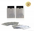 anti scan RFID blocking card sleeves for credit card and passport 