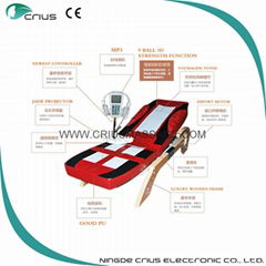 folding hydraulic caragem massage bed