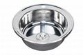 Cheap price small size round bowl  kitchen sink WY-510A 1