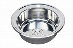 Cheap price small size round bowl  kitchen sink WY-510A