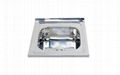 One piece finish single square kitchen sink WY-5050